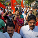 Supporters of the BJP and the Hindu nationalist organisation, Rashtriya Swayamsevak Sangh (RSS), protesting in Kochi, Kerala, on Jan. 03.